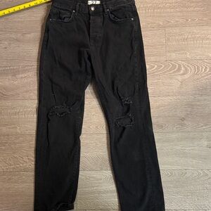 NWOT Free People Black Distressed Women’s Jeans